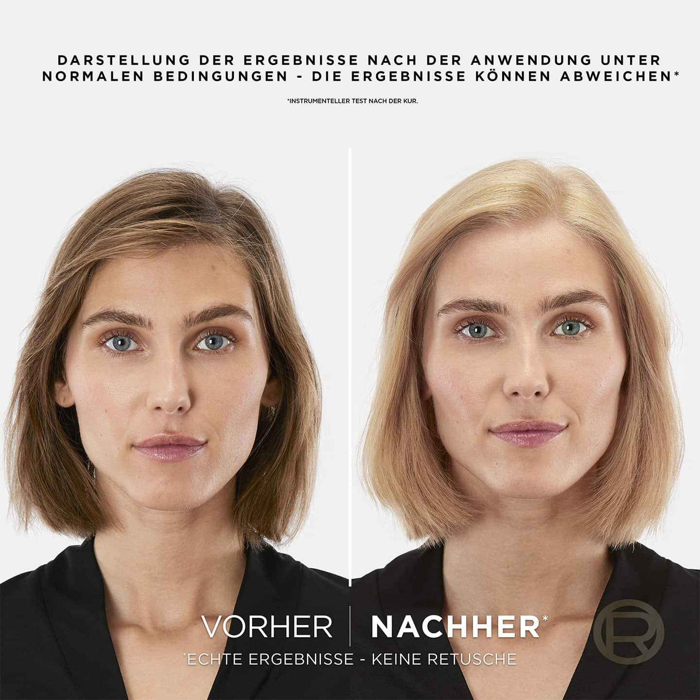 Préférence Le Blonding sehr sehr helles natürliches Blond 01- Vorher/Nachher-Vergleich